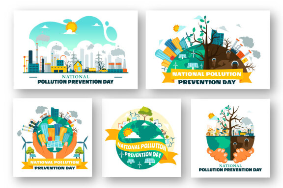 11 National Pollution Prevention Day Illustration