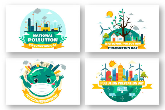 11 National Pollution Prevention Day Illustration