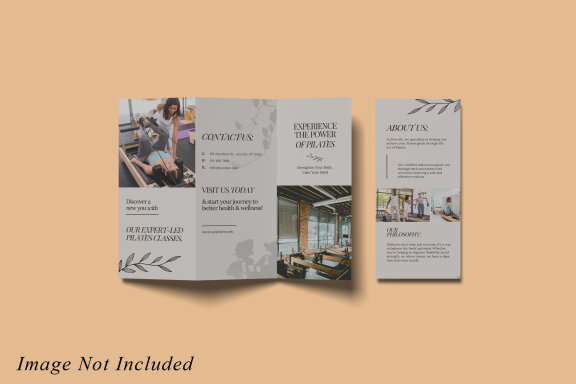 Minimalist Trifold Brochure Mockup