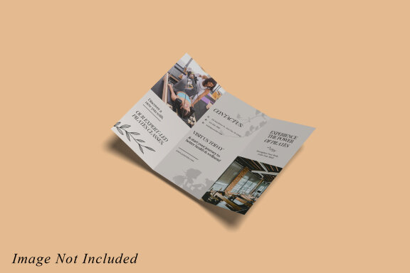 Minimalist Trifold Brochure Mockup