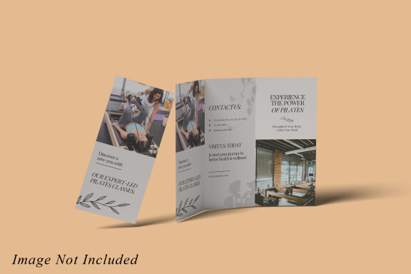 Minimalist Trifold Brochure Mockup
