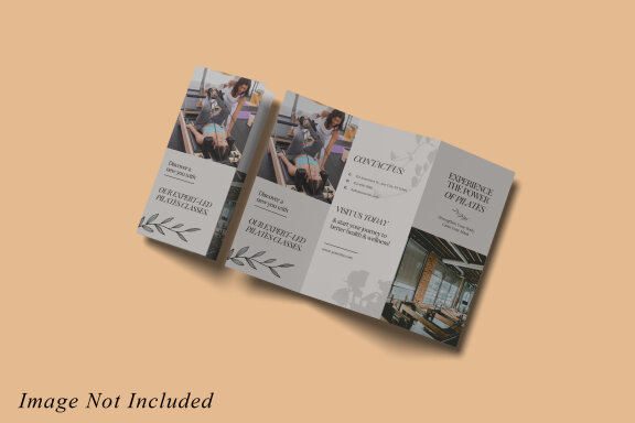 Minimalist Trifold Brochure Mockup