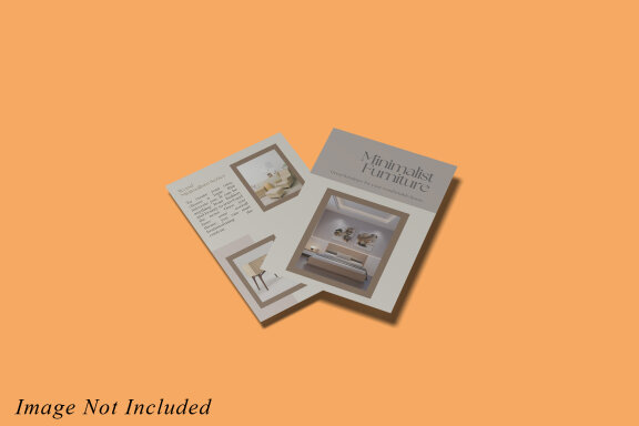 Minimalist A4 Flyer Brochure Mockup