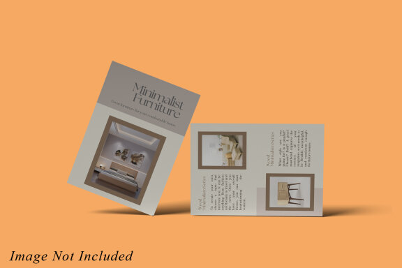 Minimalist A4 Flyer Brochure Mockup