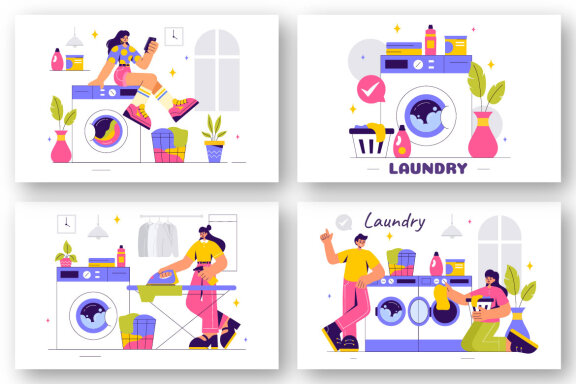 9 Laundry Room Illustration
