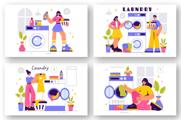 9 Laundry Room Illustration