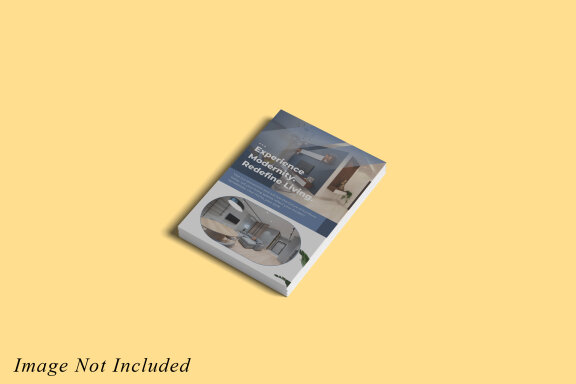 Minimalist A4 Flyer Brochure Mockup