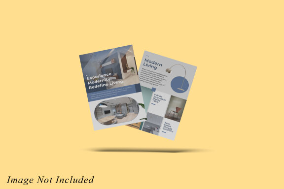 Minimalist A4 Flyer Brochure Mockup