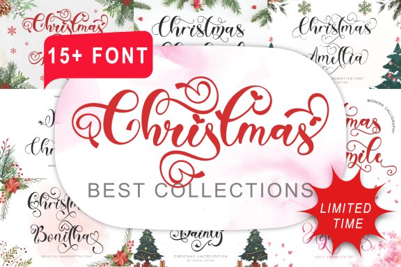 Christmas Best Collections - 15 Fonts