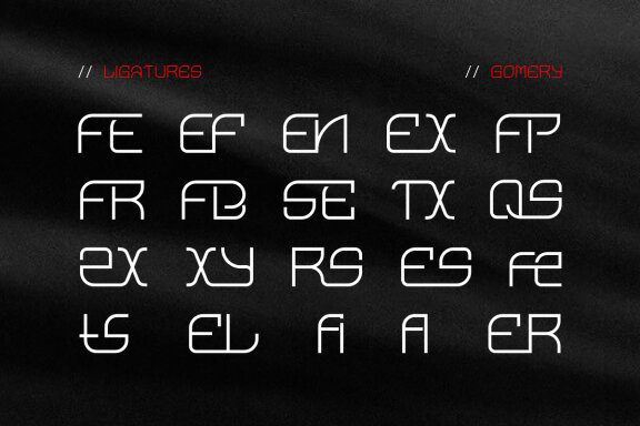 Gomery - Modern Futuristic Display Font