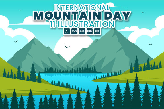 11 International Mountain Day Illustration