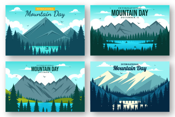 11 International Mountain Day Illustration