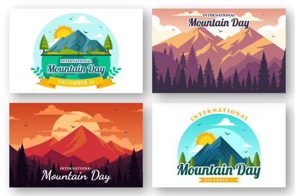 11 International Mountain Day Illustration