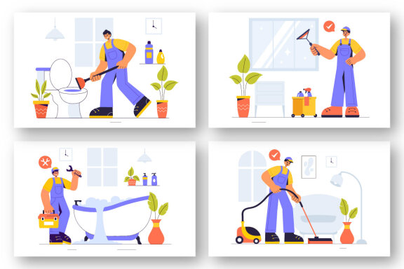 9 Home Maintenance Illustration