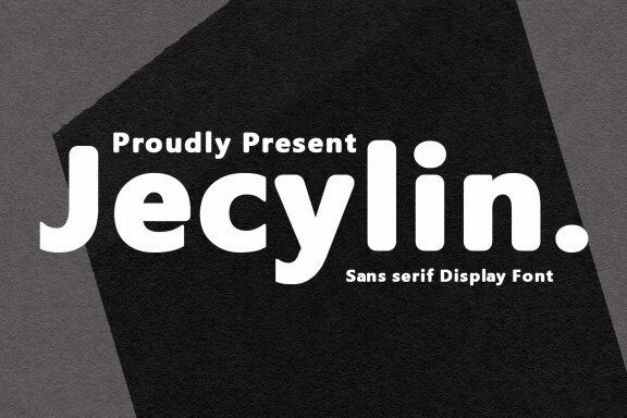 Jecylin Sans Serif Rounded Display Font