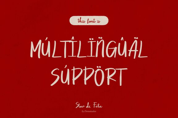Star de Fete | Handwritten Font