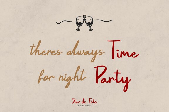 Star de Fete | Handwritten Font