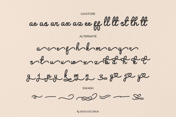 Alaredy | Monoline Script
