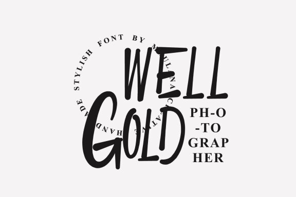 Webs Rosber Clean Simple Brush Font