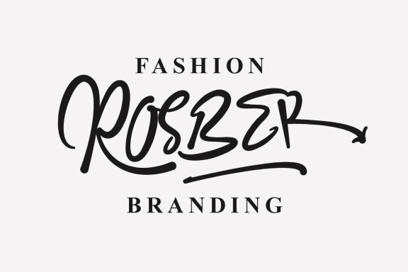 Webs Rosber Clean Simple Brush Font