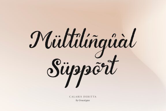 Calaris Deritta | Brush Handwritten Script