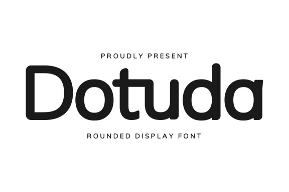 Dotuda Rounded Display Font