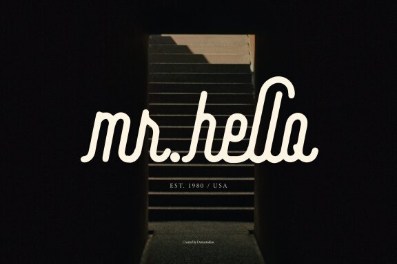 Kimdelim | Monoline Script