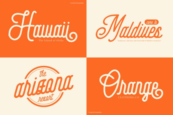 Kimdelim | Monoline Script