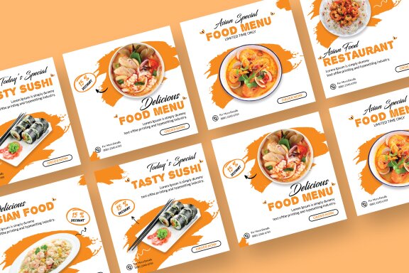 Asian Food - Instagram Post Template