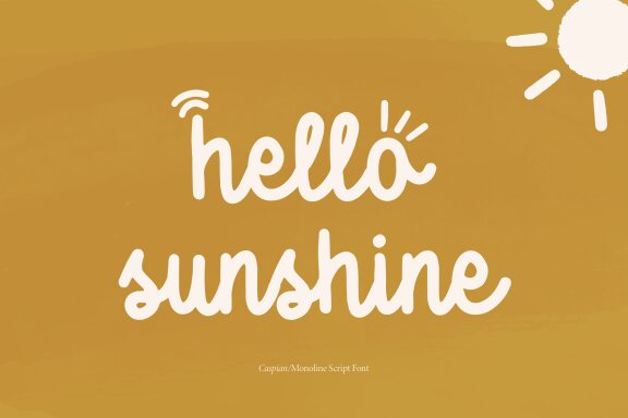 Caspian | Monoline Script