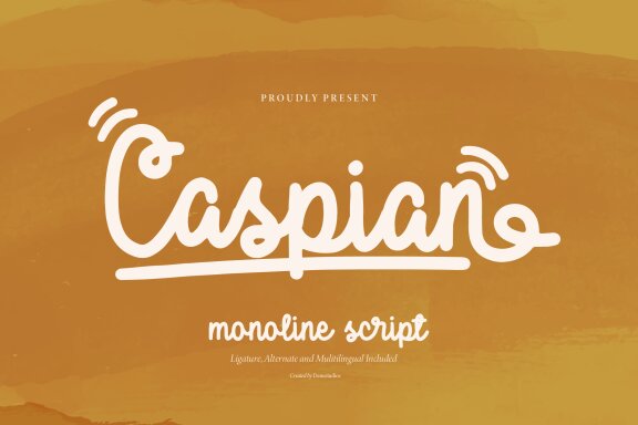Caspian | Monoline Script