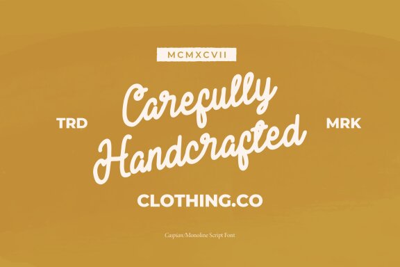 Caspian | Monoline Script