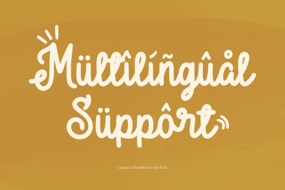 Caspian | Monoline Script