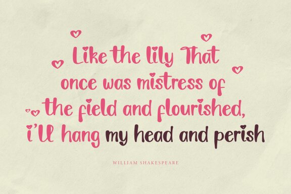 Lily Lovely | Hand Drawn Font