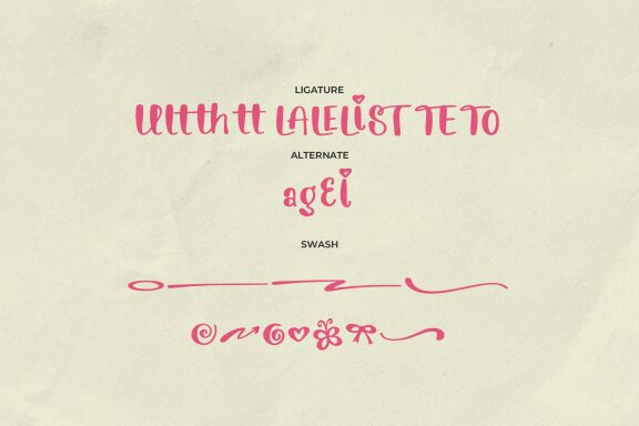 Lily Lovely | Hand Drawn Font