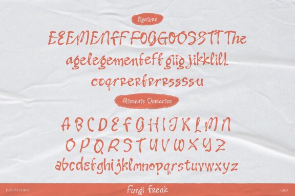 Fungi Freak | Messy Handwritting Font
