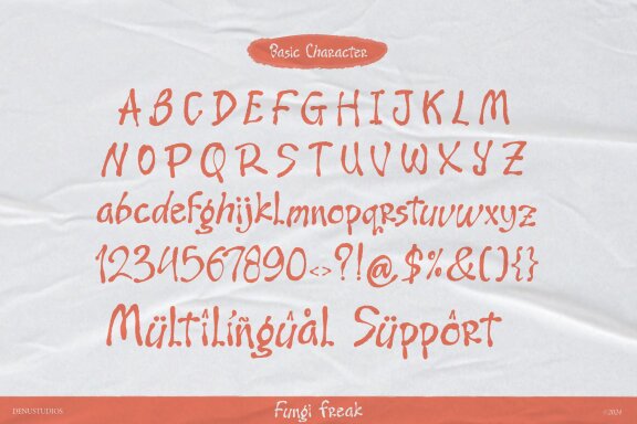Fungi Freak | Messy Handwritting Font
