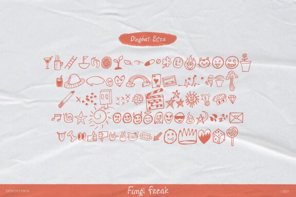 Fungi Freak | Messy Handwritting Font