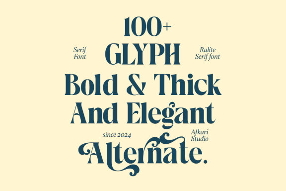 Ralite - Modern Serif Display Font