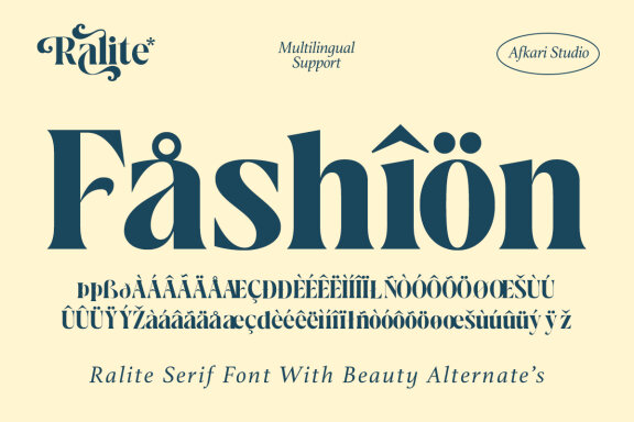 Ralite - Modern Serif Display Font