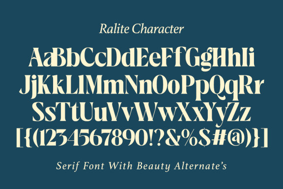 Ralite - Modern Serif Display Font