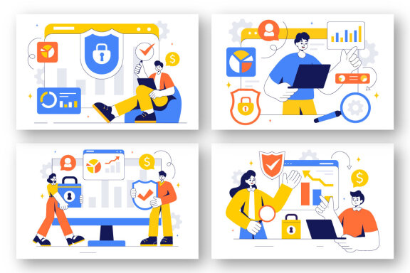 9 Cyber Threat Analysis Illustration