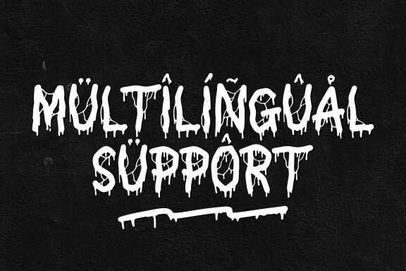 Blood Drainer | Horror Display Font