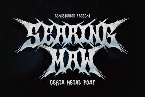 Searing Maw | Death Metal Font