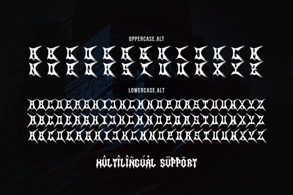 Searing Maw | Death Metal Font