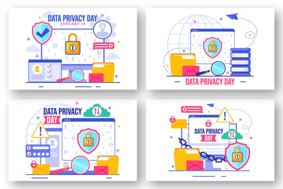12 Data Privacy Day Illustration