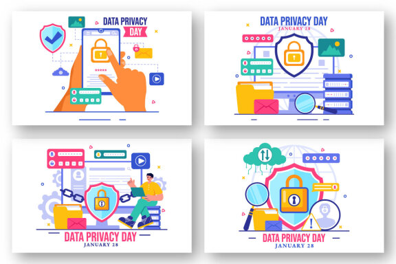 12 Data Privacy Day Illustration