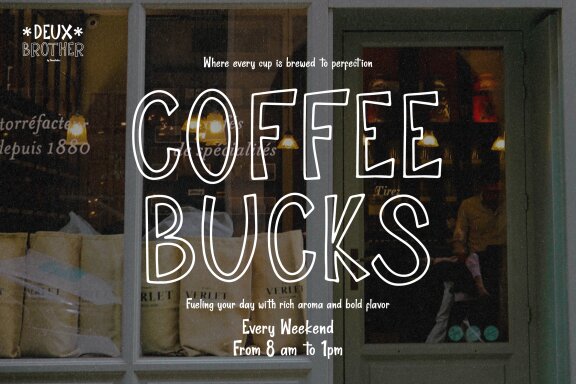 Deux Brother | Fun Display Font