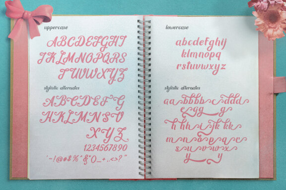 Mon Cheri Typeface + Extras