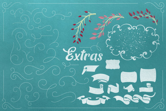 Mon Cheri Typeface + Extras